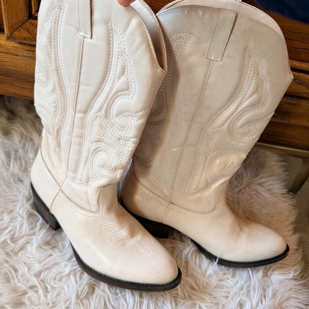 COCONUTS by Matisse gaucho women’s western boot white size 9 - Picture 3 of 9
